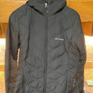 Columbia Woman's Size Small Omni-Heat Hooded Jacket Black